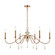 French Connection Six Light Chandelier in Satin Brass (45|H018-7253)