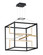 Chamber LED Pendant in Black / Gold (86|E21224-BKGLD)