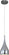 Teardrop One Light Pendant in Satin Nickel (86|E24055-SN)