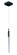 Scepter LED Mini Pendant in Black Chrome (86|E32771-91BC)