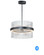 Chimes WiZ LED Pendant in Black / Satin Nickel (86|E34205-BKSN)