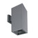 ARCHITECTURAL OUTDOOR OUTDR,WLLMNT,50W GU10,SQ,UPDN in Grey (40|19209-012)