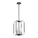 Percy Four Light Chandelier in Chrome/Black (40|37128-012)