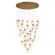 Paget LED Chandelier in Matte Gold (40|37193-010)