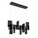 Coburg LED Linear Chandelier in Anodized Black (40|38044-021)