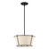 Pulito Three Light Semi Flush Mount in Matte Black (40|39044-013)