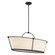 Pulito Six Light Island Pendant in Matter Black (40|39046-017)