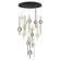 Barletta LED Chandelier in Black Anodized Aluminum (40|39465-030)