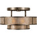 Singapore Moderne Three Light Semi-Flush Mount in Bronze (48|600940ST)