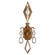 Encased Gems One Light Wall Sconce in Gold (48|728850-3ST)
