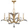 Beveled Arcs Six Light Chandelier in Gold (48|761240ST)