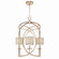 Cienfuegos Four Light Pendant in Gold w/Greige Fabric Shades (48|887740-31ST)