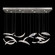 Elevate LED Pendant in Silver/Dichroic ''Plumes'' (48|894840-112ST)