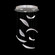 Elevate LED Pendant in Silver/Dichroic ''Plumes'' (48|895640-111ST)