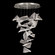 Elevate LED Pendant in Silver/Frozen Pages (48|895840-161ST)