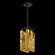 Terra LED Pendant in Black/Gold Leaf Glass (48|930540-12ST)