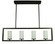 Theorem Four Light Island Chandelier in Matte Black (8|1194 MBLACK)