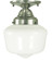 Taylor One Light Flush / Semi-Flush Mount in Polished Silver (8|2551 PS)