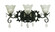 Liebestraum Three Light Wall Sconce in Matte Black (8|2963 MBLACK)