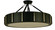 Pantheon Four Light Flush / Semi-Flush Mount in Matte Black w/Polished Nickel (8|4596 MBLACK/PN)