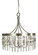 Adele Five Light Chandelier in Satin Pewter w/Polished Nickel (8|4715 SP/PN)