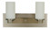 Mercer Two Light Wall Sconce in Satin Pewter w/Polished Nickel (8|4732 SP/PN)