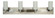 Mercer Four Light Wall Sconce in Satin Pewter with Polished Nickel (8|4734 SP/PN)