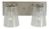Mercer Two Light Bath in Satin Pewter w/Polished Nickel (8|4852 SP/PN/CS)