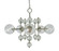 Solaris Five Light Chandelier in Satin Brass (8|4945 SB)