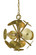Apogee Four Light Chandelier in Antique Brass with Mahogany Bronze Accents (8|4974 AB/MB)
