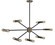 Nebula 14 Light Chandelier in Polished Nickel with Matte Black Accents (8|5088 PN/MBLACK)
