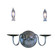 Jamestown Two Light Wall Sconce in Satin Pewter (8|9222 SP)