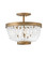 Dune LED Semi-Flush Mount in Burnished Gold (138|FR30203BNG)