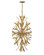 Vida LED Chandelier in Burnished Gold (138|FR40907BNG)