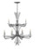 Vida LED Chandelier in Glacial (138|FR40909GG)