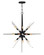 Ariel LED Chandelier in Black (138|FR47408BLK)