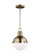 Hanks One Light Mini Pendant in Satin Brass (454|6177101-848)