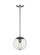 Leo - Hanging Globe One Light Pendant in Satin Aluminum (454|6501801EN7-04)