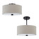 Dayna Shade Pendants Two Light Semi-Flush Convertible Pendant in Bronze (454|77262-710)