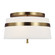 Cordtlandt Three Light Semi-Flush Mount in Burnished Brass (454|AF1143BBS)