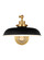Wellfleet One Light Wall Sconce in Midnight Black and Burnished Brass (454|CW1141MBKBBS)