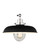 Wellfleet One Light Wall Sconce in Midnight Black and Polished Nickel (454|CW1141MBKPN) Wellfleet One Light Wall Sconce in Midnight Black and Polished Nickel (454|CW1141MBKPN)