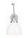 Wellfleet One Light Wall Sconce in Matte White and Polished Nickel (454|CW1161MWTPN)