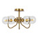 Verne Six Light Semi-Flush Mount in Burnished Brass (454|EF1036BBS)