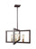 Finnegan Four Light Chandelier in New World Bronze (454|F3145/4NWB)