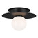 Nodes One Light Flush Mount in Midnight Black (454|KF1001MBK)