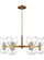 Londyn Six Light Chandelier in Burnished Brass with Clear Glass (454|KSC10212BBSCG)