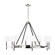 Katie Eight Light Chandelier in Polished Nickel (454|LC1018PN)