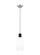 Hadley One Light Pendant in Polished Nickel (454|LP1071PNMG)
