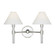 Robert Two Light Vanity in Polished Nickel (454|LV1032PN)